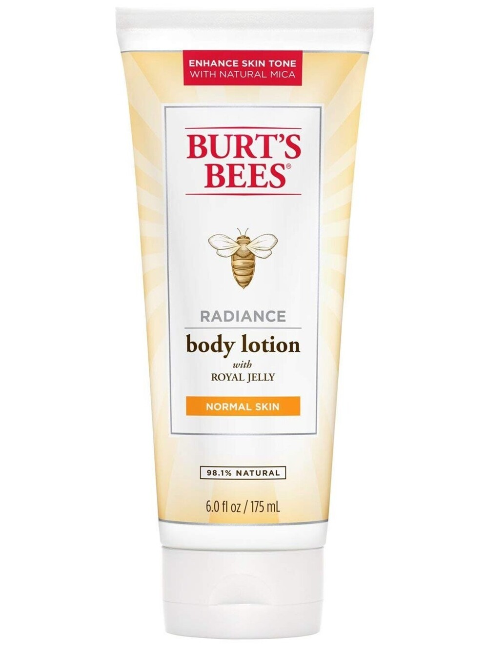ITEM Burt's Bees Radiance Body Lotion, 6 Fl Oz DAMAGE TO CAP